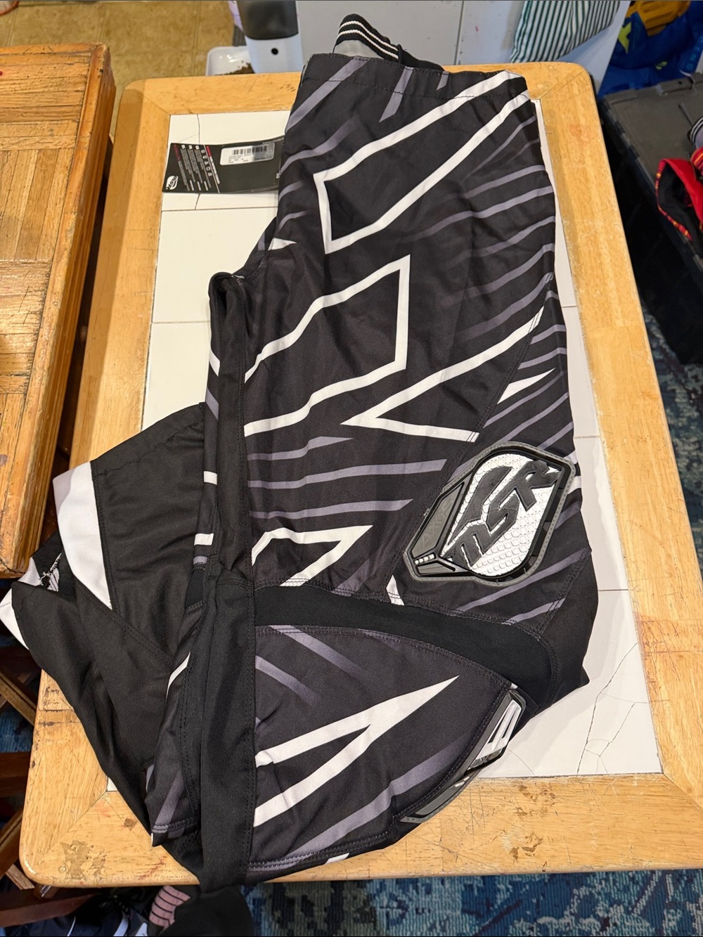 Men's Black Graphic Performance Pants